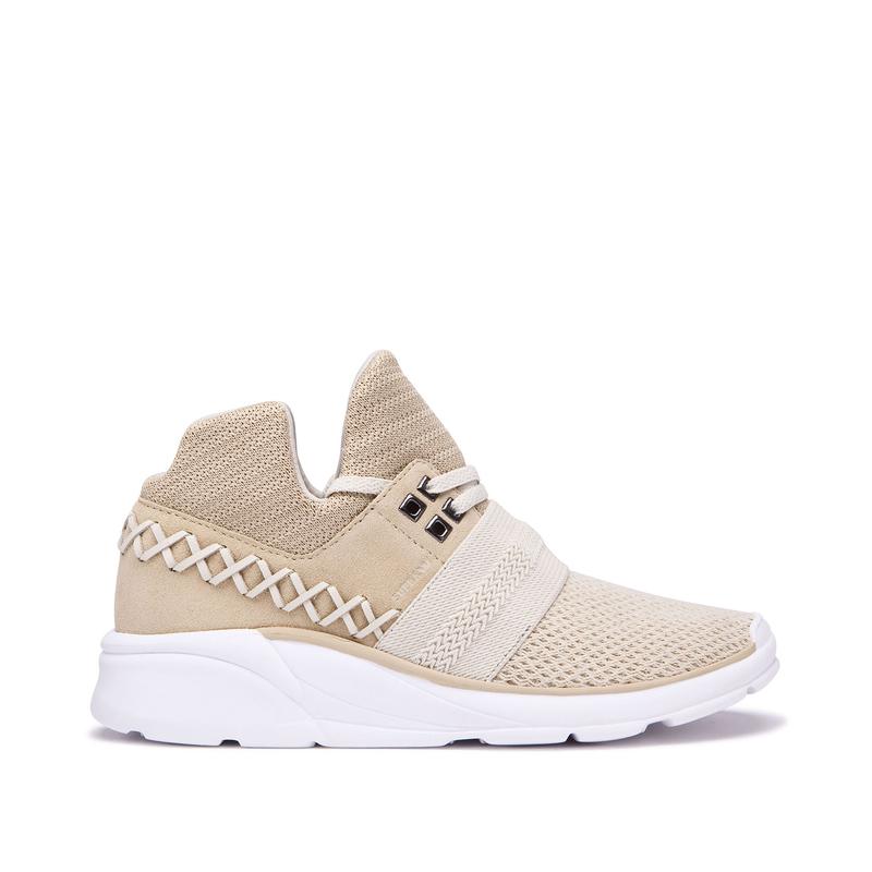 Supra CATORI Sneaker Low Damen Beige Lagerverkauf UVQOK7590